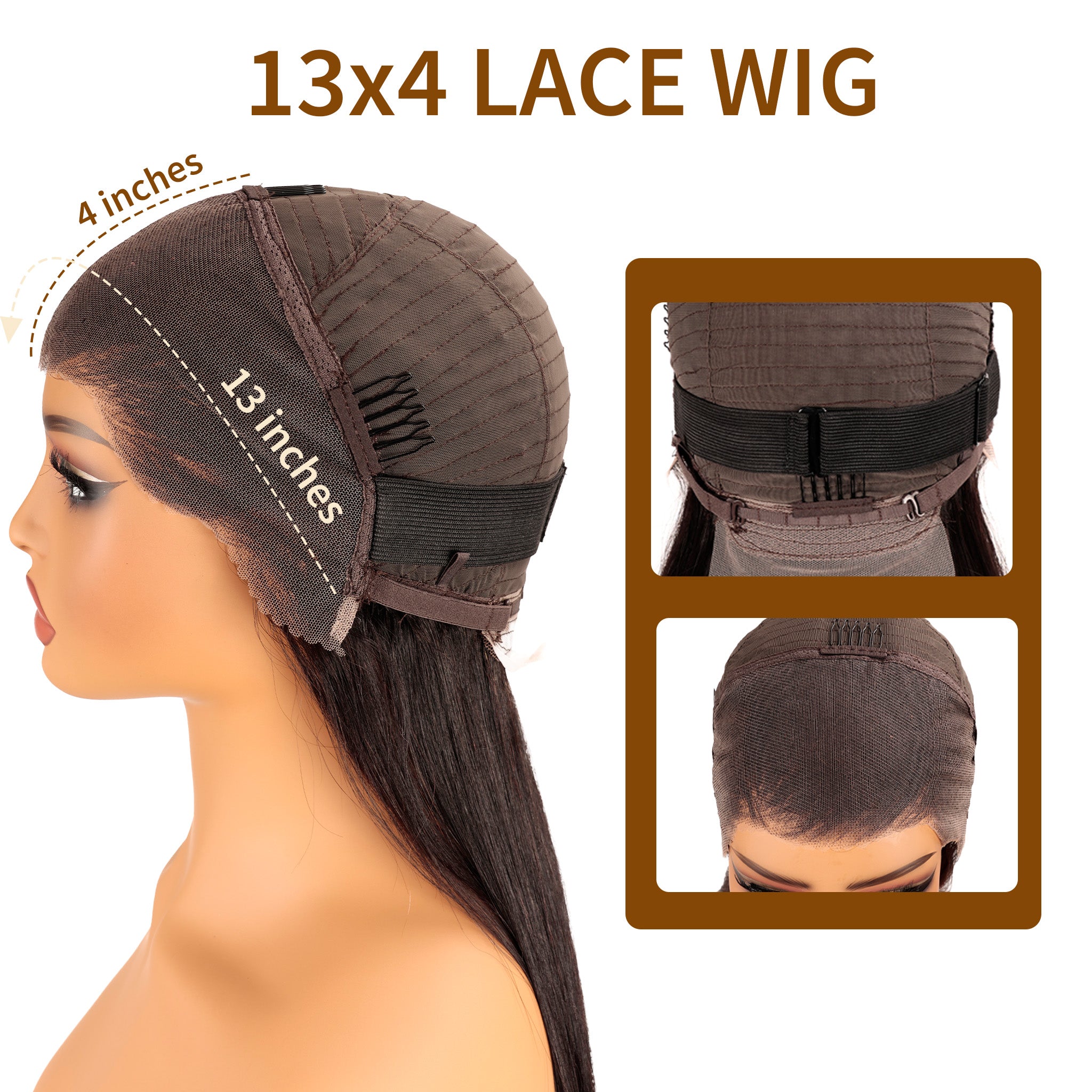 شعر مستعار ناعم من شعر بشري حقيقي