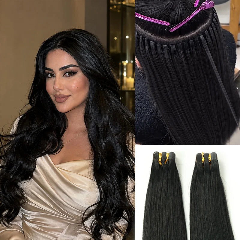RICH COCO Mini Sticker Hair Extension| High Quality & Remy Hair